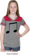 Music 8th Note Girls Football Shirt