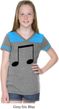 Music 8th Note Girls Football Shirt
