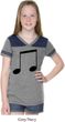 Music 8th Note Girls Football Shirt