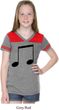 Music 8th Note Girls Football Shirt