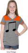 Music 8th Note Girls Football Shirt