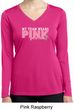 Breast Cancer My Team Wears Pink Ladies Dry Wicking Long Sleeve Shirt