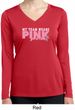 Breast Cancer My Team Wears Pink Ladies Dry Wicking Long Sleeve Shirt