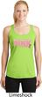 Breast Cancer My Team Wears Pink Ladies Dry Wicking Racerback Tank Top