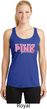 Breast Cancer My Team Wears Pink Ladies Dry Wicking Racerback Tank Top