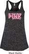 Breast Cancer My Team Wears Pink Ladies Flowy Racerback Tanktop