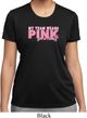 Breast Cancer My Team Wears Pink Ladies Moisture Wicking Shirt