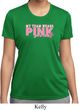 Breast Cancer My Team Wears Pink Ladies Moisture Wicking Shirt