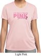 Breast Cancer My Team Wears Pink Ladies Moisture Wicking Shirt