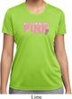 Breast Cancer My Team Wears Pink Ladies Moisture Wicking Shirt