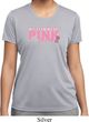 Breast Cancer My Team Wears Pink Ladies Moisture Wicking Shirt