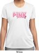 Breast Cancer My Team Wears Pink Ladies Moisture Wicking Shirt