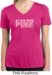 Breast Cancer My Team Wears Pink Ladies Moisture Wicking V-neck Shirt