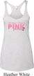 Breast Cancer My Team Wears Pink Ladies Tri Blend Racerback Tank Top
