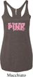 Breast Cancer My Team Wears Pink Ladies Tri Blend Racerback Tank Top