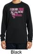 Breast Cancer Pink for My Hero Kids Dry Wicking Long Sleeve Shirt