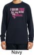 Breast Cancer Pink for My Hero Kids Dry Wicking Long Sleeve Shirt