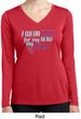 Breast Cancer Pink for My Hero Ladies Dry Wicking Long Sleeve Shirt