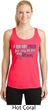 Breast Cancer Pink for My Hero Ladies Dry Wicking Racerback Tank Top