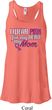 Breast Cancer Pink for My Hero Ladies Flowy Racerback Tanktop
