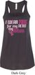 Breast Cancer Pink for My Hero Ladies Flowy Racerback Tanktop