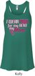 Breast Cancer Pink for My Hero Ladies Flowy Racerback Tanktop