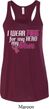 Breast Cancer Pink for My Hero Ladies Flowy Racerback Tanktop
