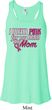 Breast Cancer Pink for My Hero Ladies Flowy Racerback Tanktop