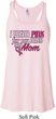 Breast Cancer Pink for My Hero Ladies Flowy Racerback Tanktop