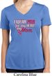 Breast Cancer Pink for My Hero Ladies Moisture Wicking V-neck Shirt
