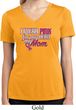 Breast Cancer Pink for My Hero Ladies Moisture Wicking V-neck Shirt