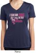 Breast Cancer Pink for My Hero Ladies Moisture Wicking V-neck Shirt