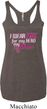 Breast Cancer Pink for My Hero Ladies Tri Blend Racerback Tank Top