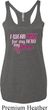 Breast Cancer Pink for My Hero Ladies Tri Blend Racerback Tank Top