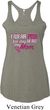 Breast Cancer Pink for My Hero Ladies Tri Blend Racerback Tank Top