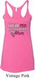 Breast Cancer Pink for My Hero Ladies Tri Blend Racerback Tank Top