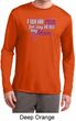 Breast Cancer Pink for My Hero Mens Dry Wicking Long Sleeve Shirt