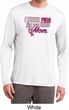 Breast Cancer Pink for My Hero Mens Dry Wicking Long Sleeve Shirt