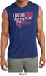 Breast Cancer Pink for My Hero Mens Sleeveless Moisture Wicking Shirt