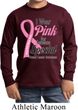 Breast Cancer Pink For Someone Special Kids Long Sleeve Shirt