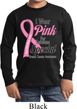 Breast Cancer Pink For Someone Special Kids Long Sleeve Shirt