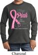Breast Cancer Pink For Someone Special Kids Long Sleeve Shirt