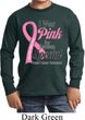 Breast Cancer Pink For Someone Special Kids Long Sleeve Shirt
