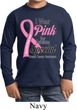 Breast Cancer Pink For Someone Special Kids Long Sleeve Shirt