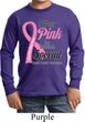 Breast Cancer Pink For Someone Special Kids Long Sleeve Shirt