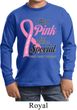 Breast Cancer Pink For Someone Special Kids Long Sleeve Shirt