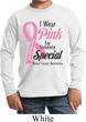 Breast Cancer Pink For Someone Special Kids Long Sleeve Shirt