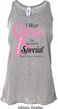 Breast Cancer Pink For Someone Special Ladies Flowy Racerback Tanktop