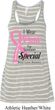 Breast Cancer Pink For Someone Special Ladies Flowy Racerback Tanktop