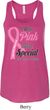 Breast Cancer Pink For Someone Special Ladies Flowy Racerback Tanktop